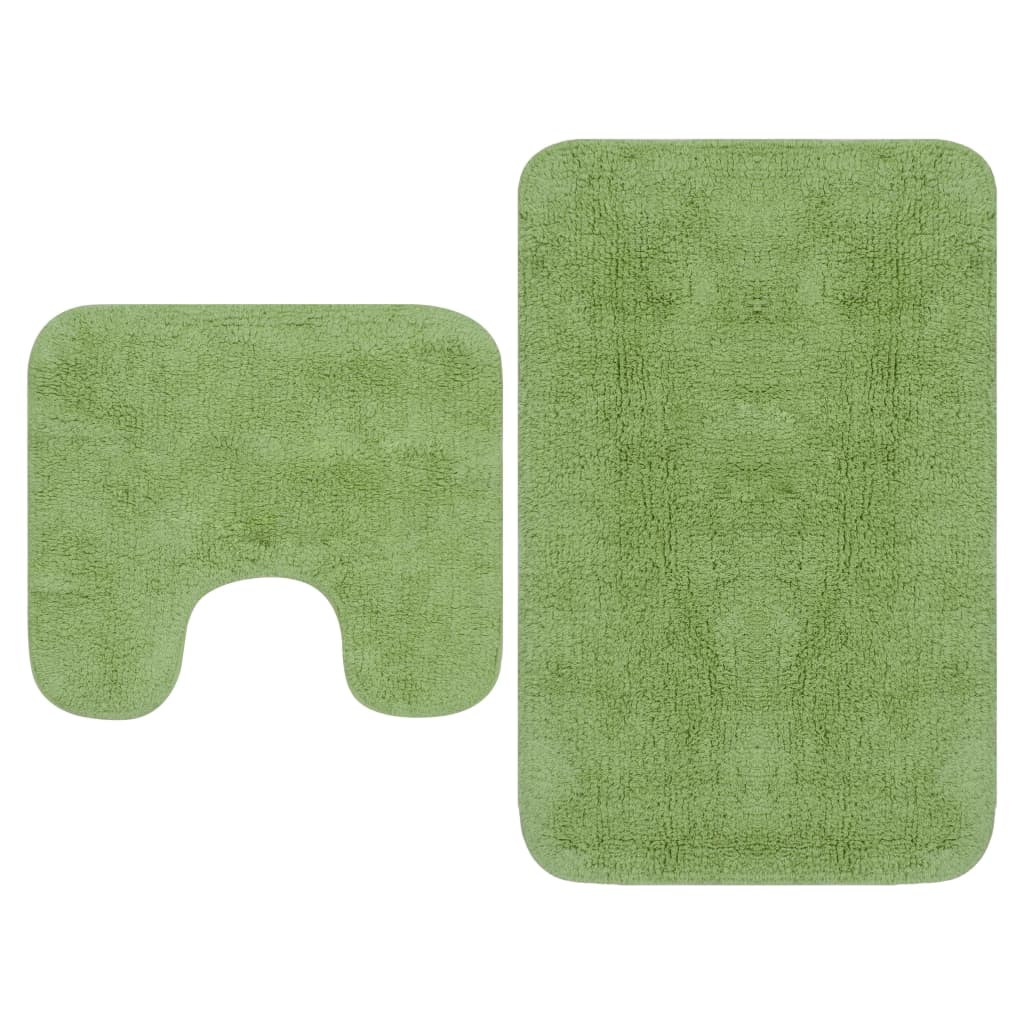 Conjunto de alfombras de baño de tela 2 piezas gris