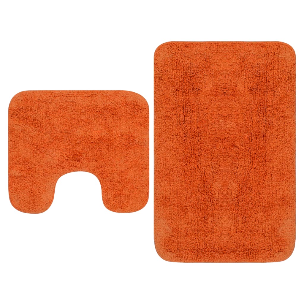 Conjunto de alfombras de baño de tela 2 piezas gris