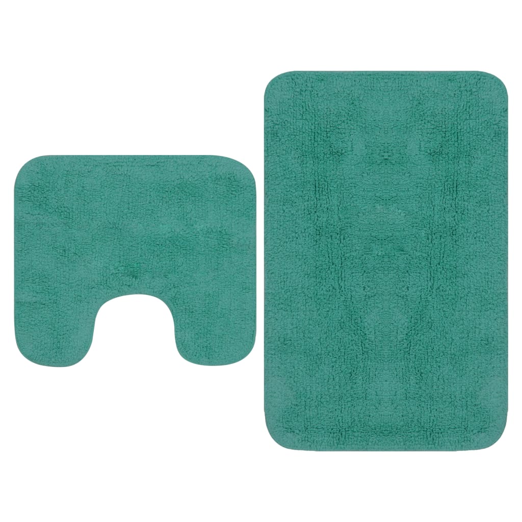 Conjunto de alfombras de baño de tela 2 piezas gris