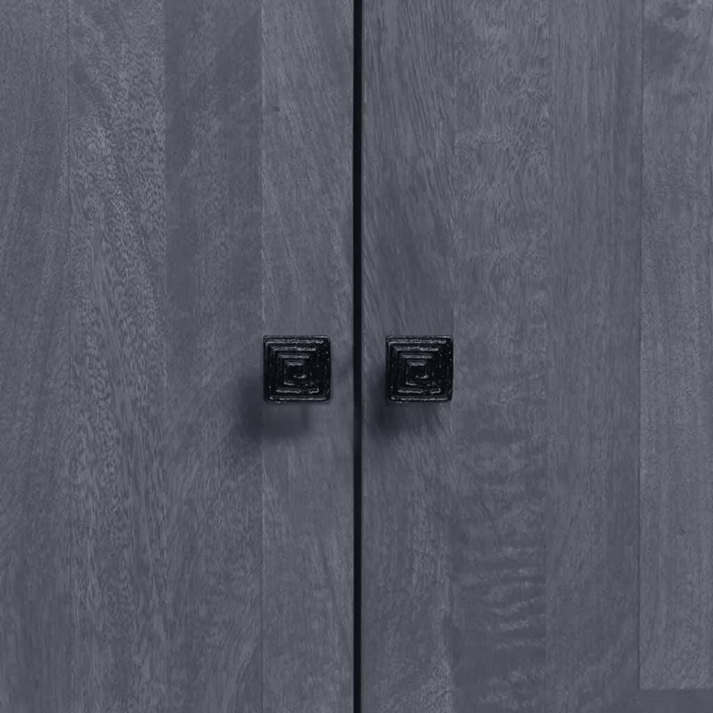 Aparador de madera maciza de mango 60x30x76 cm