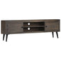 Mueble para TV de madera maciza de mango 110x35x48 cm