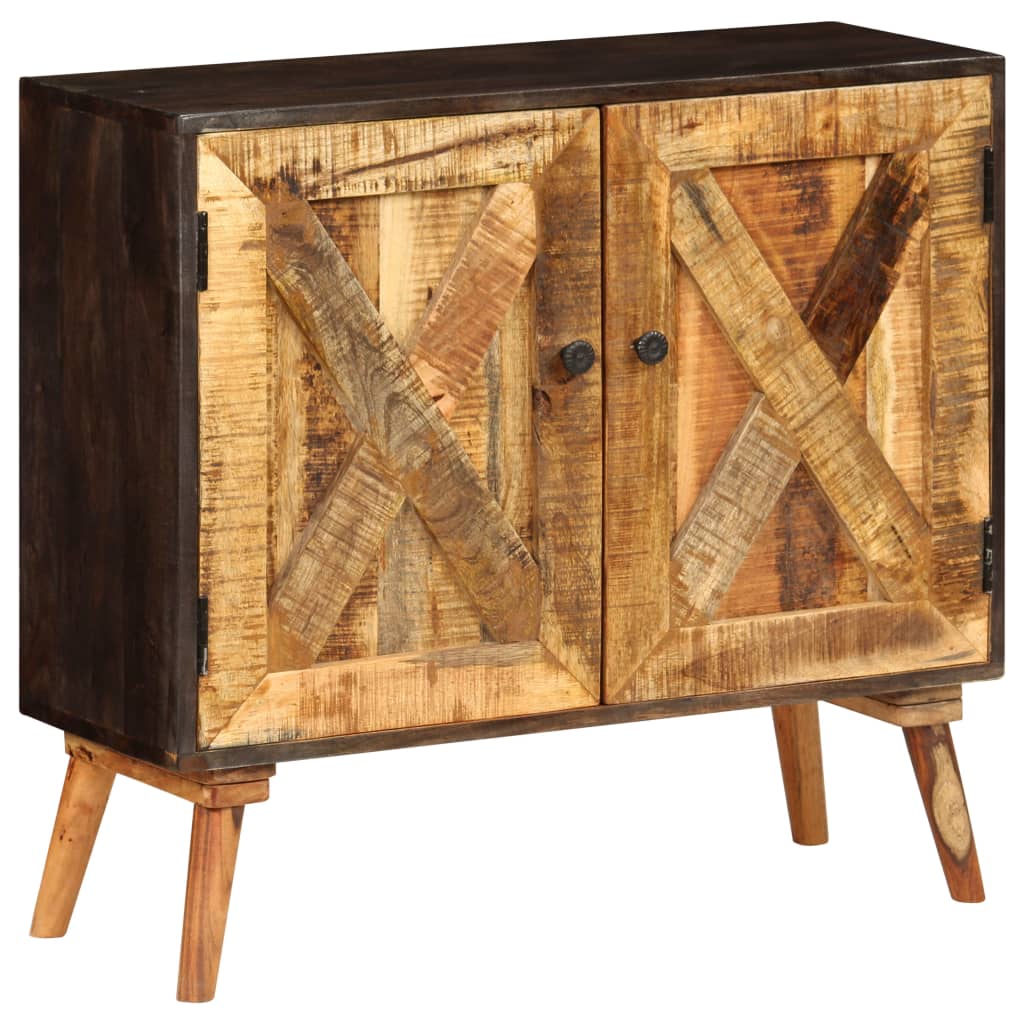 Aparador de madera maciza de mango 85x30x75 cm