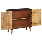 Aparador de madera maciza de mango 85x30x75 cm