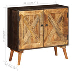 Aparador de madera maciza de mango 85x30x75 cm