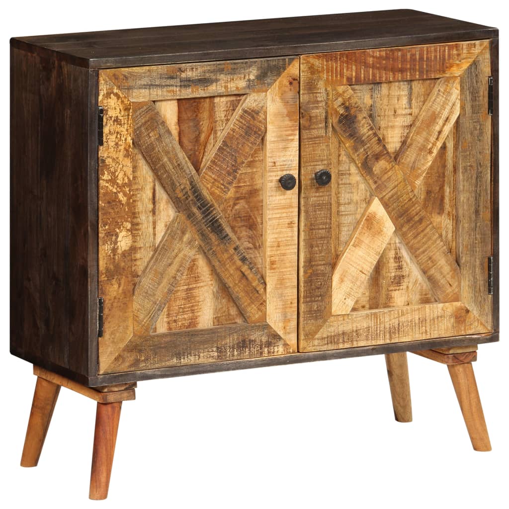 Aparador de madera maciza de mango 85x30x75 cm