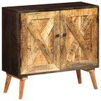 Aparador de madera maciza de mango 85x30x75 cm