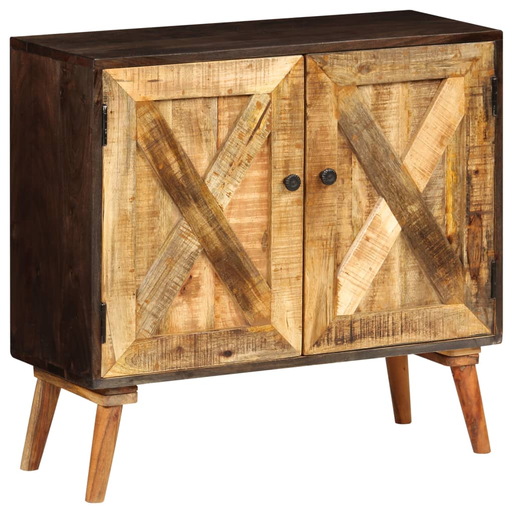 Aparador de madera maciza de mango 85x30x75 cm