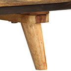Mueble para TV de madera maciza de mango 140x30x45 cm