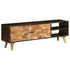 Mueble para TV de madera maciza de mango 140x30x45 cm