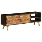 Mueble para TV de madera maciza de mango 140x30x45 cm
