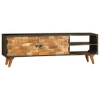 Mueble para TV de madera maciza de mango 140x30x45 cm