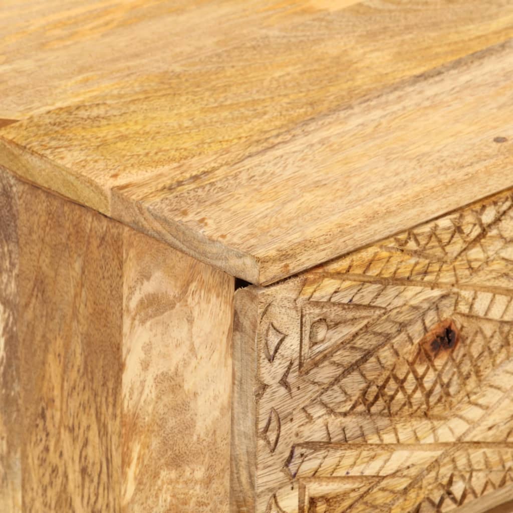 Mueble para TV madera maciza de mango 110x30x40 cm