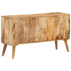 Aparador de madera de mango maciza 120x30x75 cm