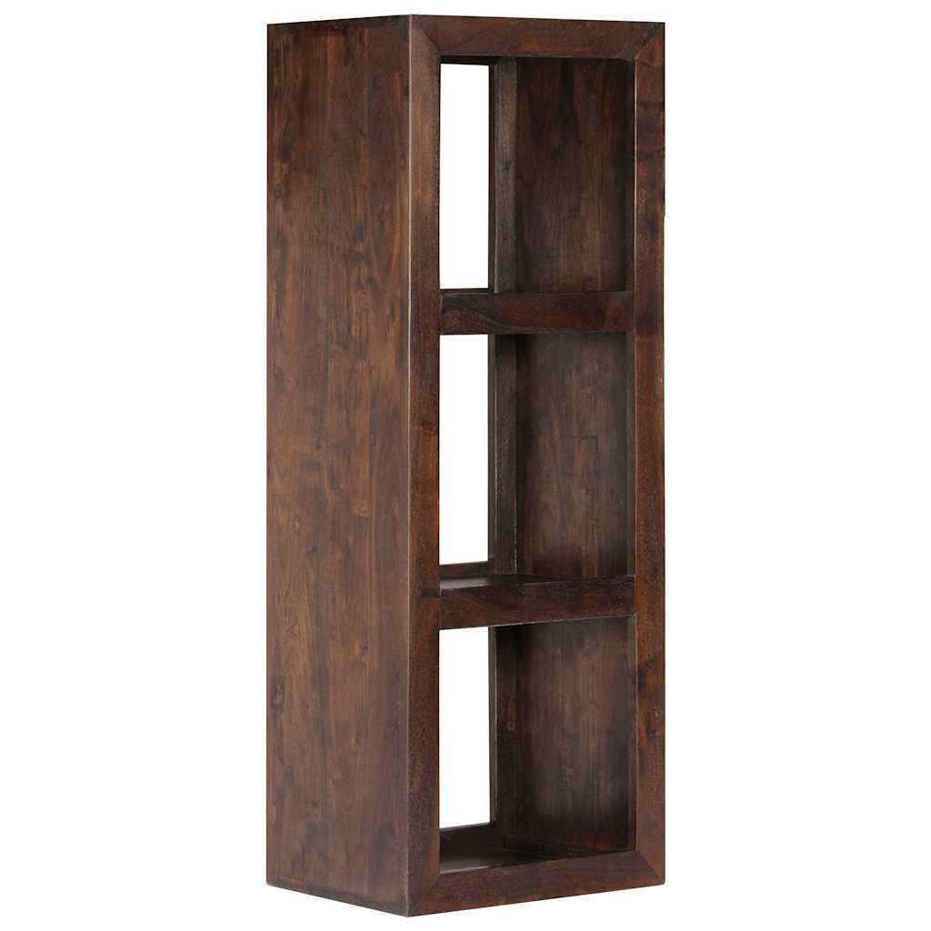 Armario consola de madera maciza de acacia 40x30x110 cm