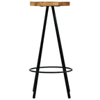 Taburetes de barra de cocina 2 unidades madera maciza de mango
