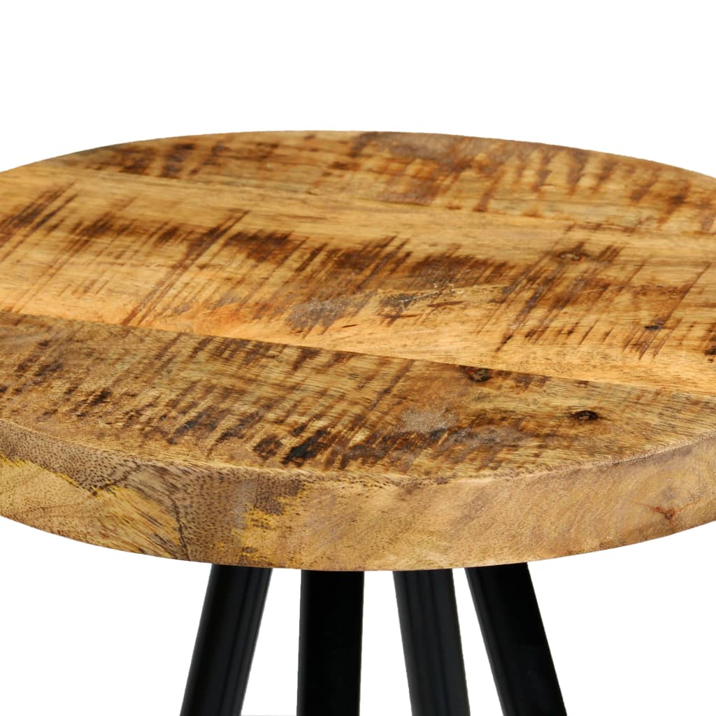 Taburetes de barra de cocina 2 unidades madera maciza de mango