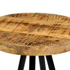 Taburetes de barra de cocina 2 unidades madera maciza de mango