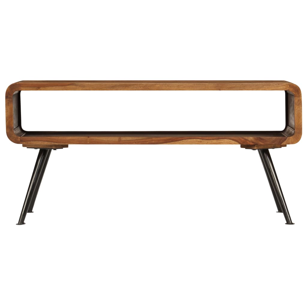 Mesa de centro de madera maciza acacia 95x40x45 cm