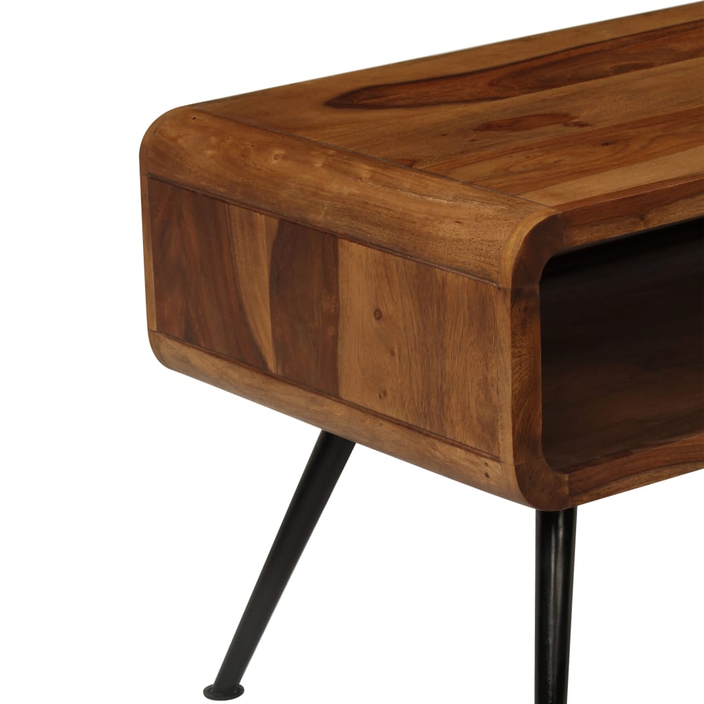 Mesa de centro de madera maciza acacia 95x40x45 cm