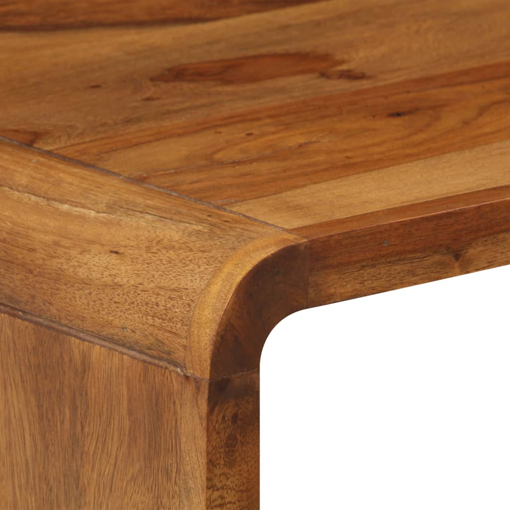 Mesa de centro de madera maciza acacia 95x40x45 cm
