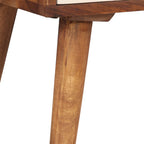 Mesita de noche de madera maciza de acacia 45x30x45 cm