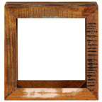 Taburete de madera maciza reciclada 40x30x40 cm