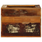 Taburete de madera maciza reciclada 40x30x40 cm
