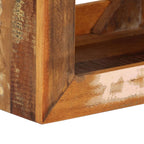 Taburete de madera maciza reciclada 40x30x40 cm