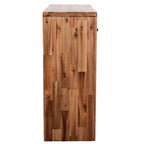 Mesa consola de madera maciza de acacia 86x30x75 cm