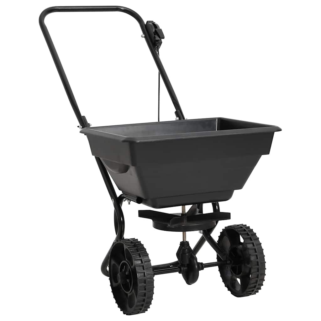 Carro de mão espalhador de sal PVC e aço 106x73x76 cm 45 L