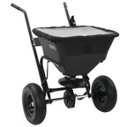 Carrito de mano esparcidor de sal PVC y acero 106x73x76 cm 45 L