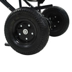 Carrito de mano esparcidor de sal PVC y acero 106x73x76 cm 45 L