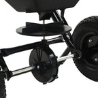 Carrito de mano esparcidor de sal PVC y acero 106x73x76 cm 45 L