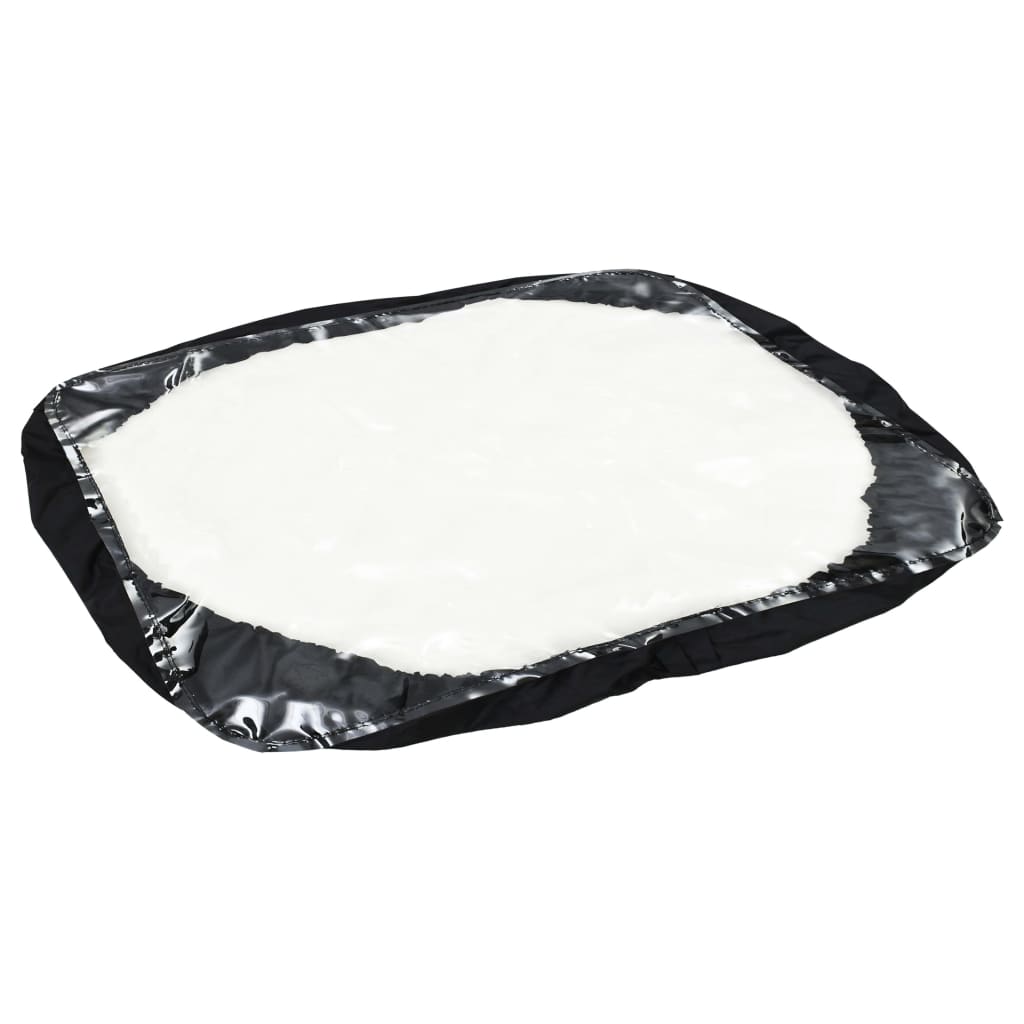Carrito de mano esparcidor de sal PVC y acero 106x73x76 cm 45 L