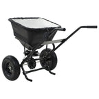 Carrito de mano esparcidor de sal PVC y acero 106x73x76 cm 45 L