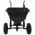 Carrito de mano esparcidor de sal PVC y acero 106x73x76 cm 45 L