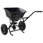 Carrito de mano esparcidor de sal PVC y acero 106x73x76 cm 45 L