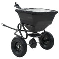 Carro remolque esparcidor de sal PVC y acero 125x74x79 cm 45 L
