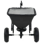 Carro remolque esparcidor de sal PVC y acero 125x74x79 cm 45 L