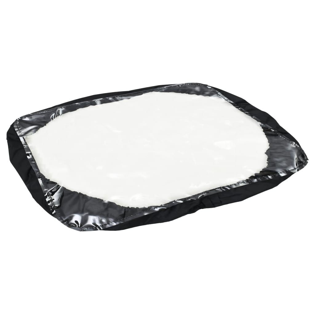 Carro remolque esparcidor de sal PVC y acero 125x74x79 cm 45 L