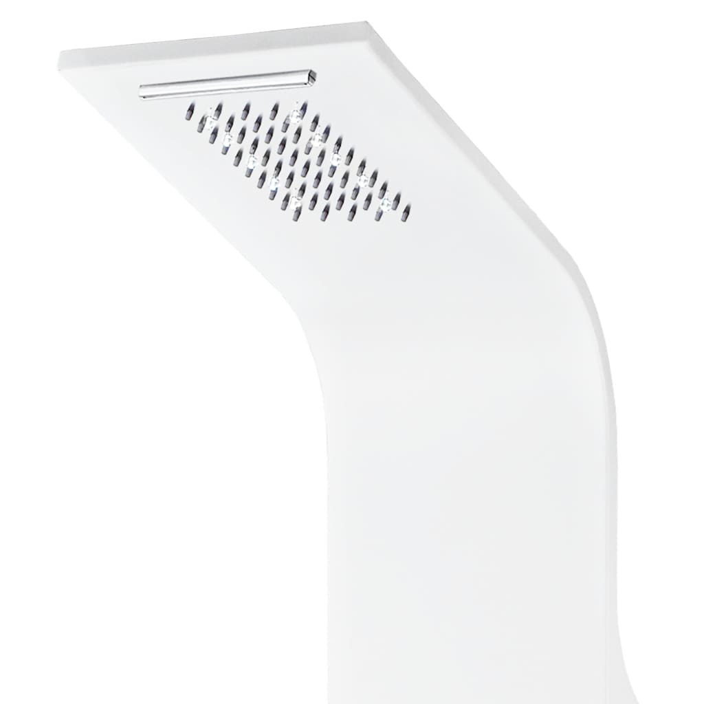 Columna panel de ducha aluminio blanco 20x44x130 cm