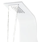 Columna panel de ducha aluminio blanco 20x44x130 cm