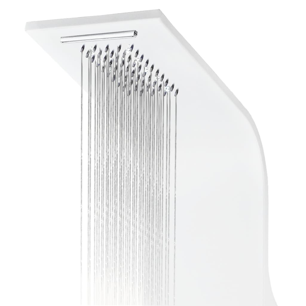 Columna panel de ducha aluminio blanco 20x44x130 cm
