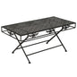 Mesa de centro plegable estilo vintage metal negro 100x50x45 cm