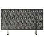 Mesa de centro plegable estilo vintage metal negro 100x50x45 cm