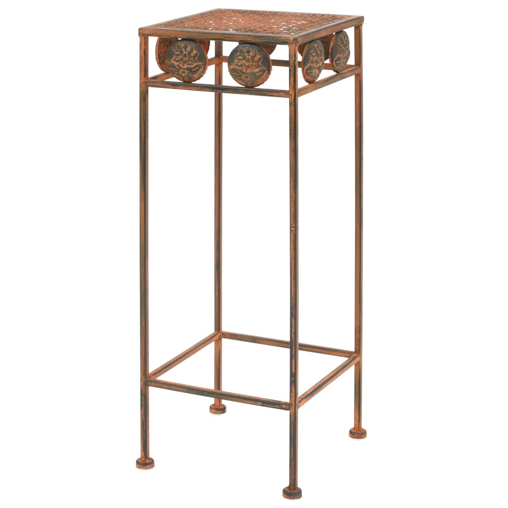 Juego de soportes de planta 3 pzas estilo vintage metal oxidado