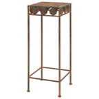 Juego de soportes de planta 3 pzas estilo vintage metal oxidado