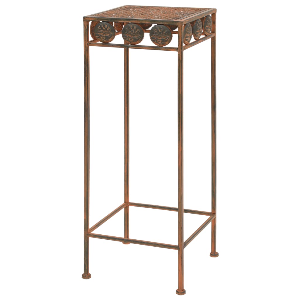 Juego de soportes de planta 3 pzas estilo vintage metal oxidado