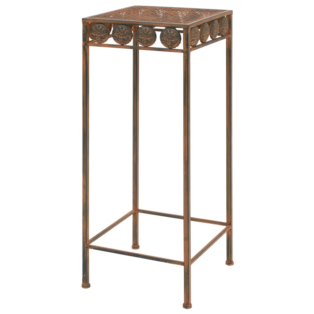Juego de soportes de planta 3 pzas estilo vintage metal oxidado
