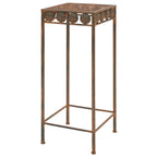 Juego de soportes de planta 3 pzas estilo vintage metal oxidado